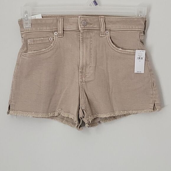 New Gap Teen Sky High Short in Khaki Tan Size 12 NWT - Picture 1 of 8